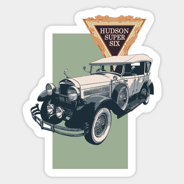 Hudson Super Six Phaeton Sticker by Joshessel